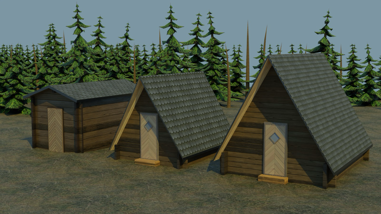 3D-render uit Cottage Builder, een interactieve woningconfigurator van G-dot Studio